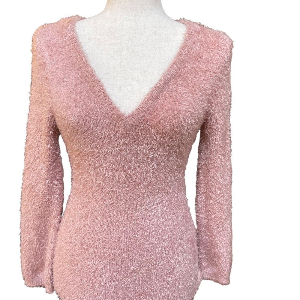 JACK by BB Dakota Valencia BodyCon Dress in Misty Rose Valentine’s Day Soft Cozy - Picture 6 of 9
